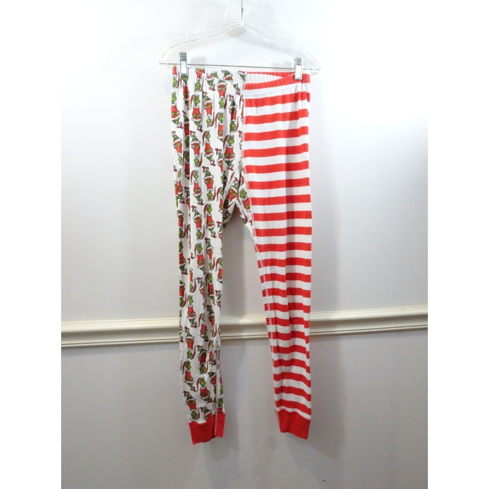 Hanna Andersson Grinch Christmas Pajama Pants Organic Cotton Red White Small
